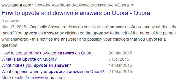 Q&A Upvotes Quora